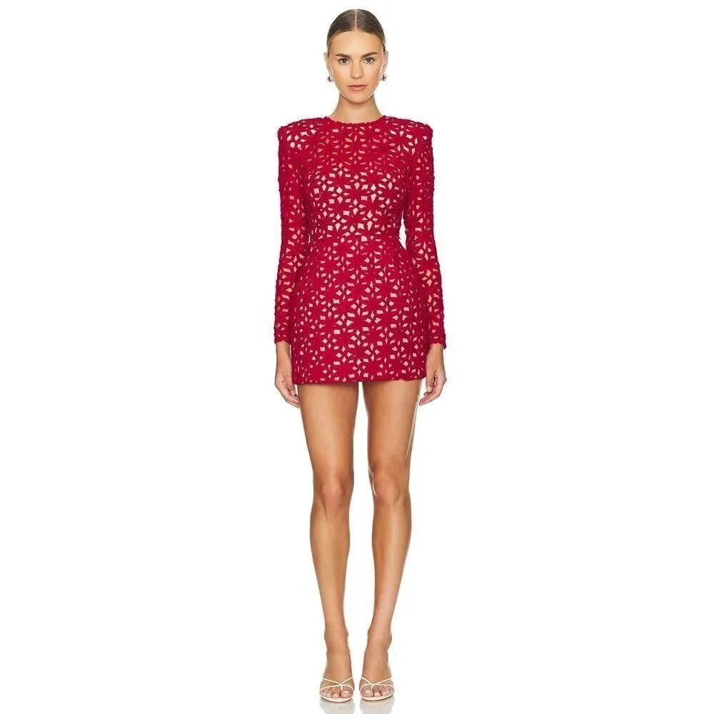 Bronx and banco Casey red mini dress AUS 6/ US 2/XS